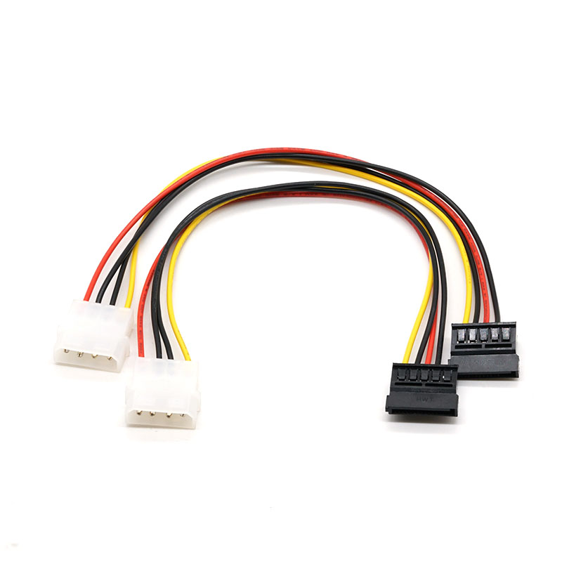 Molex 5.08 To sata кабел Компјутерски хард диск Кабел 18AWG 500мм